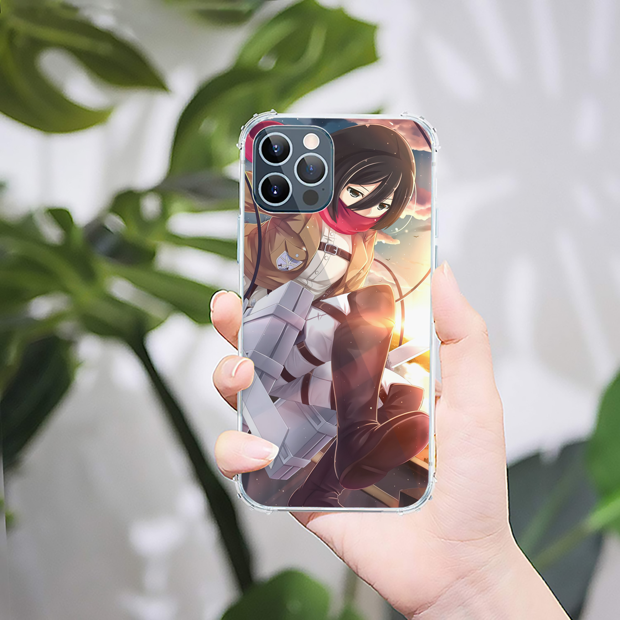 （画像用） 進撃の巨人 Attack on Titan 【iPhone 12シリーズ対応】透明スマホケース（クリアソフトケース）